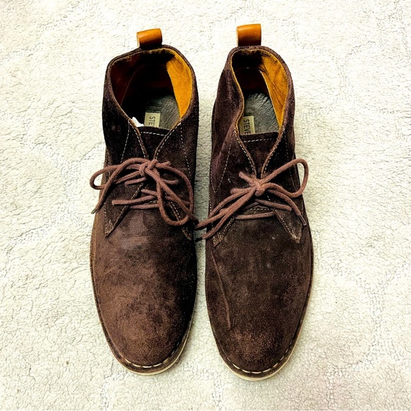 Steve Madden‎ 'Durban' Brown Desert Chukka Suede Leather Boots - Men's 9 M - Picture 1 of 8